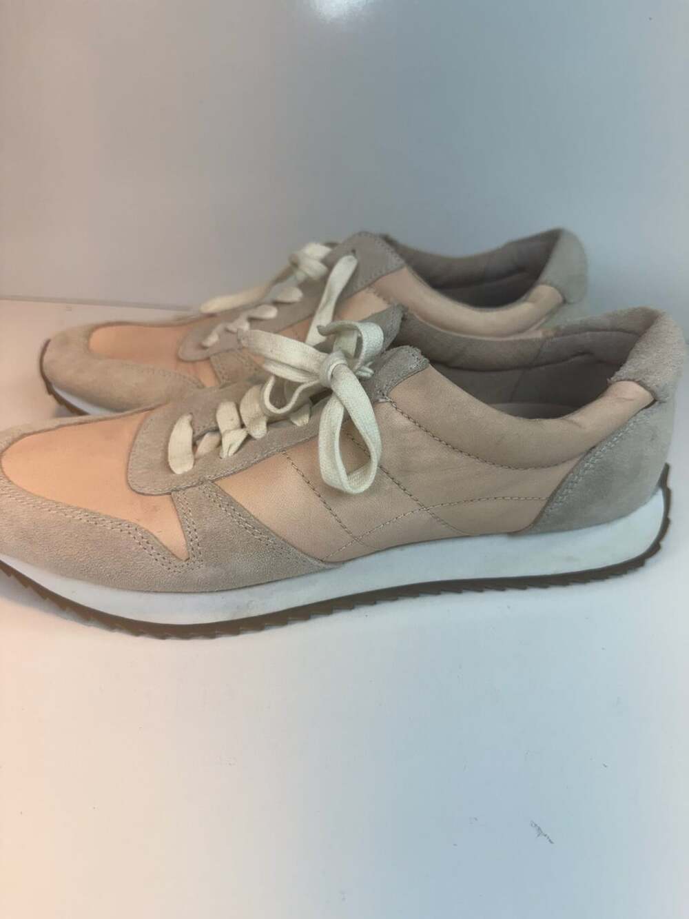 Treasure & Bond Low Top Sneakers Pink Suede Leather Casual Shoes